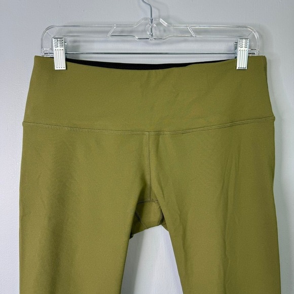Ododos Cropped Olive Green Athletic Leggings Women's Size L Workout Yoga Gym - Picture 3 of 12